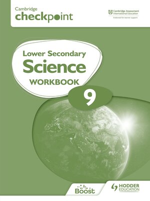 cover image of Cambridge Checkpoint Lower Secondary Science Workbook 9